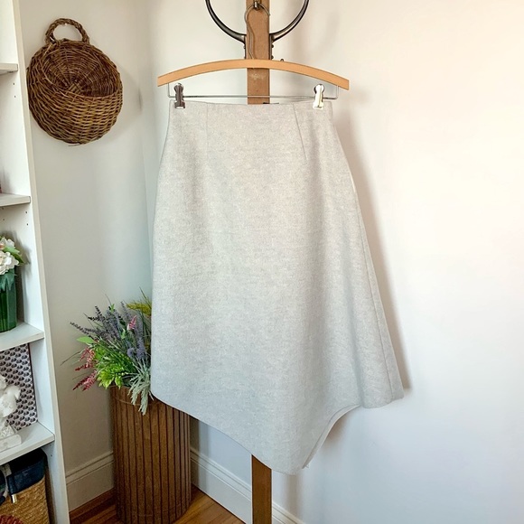 Karolina Zmarlak Asymetric Virgin Wool Skirt - Picture 1 of 16